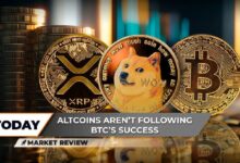 ريبل (XRP) تواجه مقاومة عند $0.60 - دوجكوين (DOGE) على وشك تحقيق اختراق حاسم - بيتكوين (BTC) تكسر اتجاه الهبوط لـ220 يومًا: اكتشف الآن!