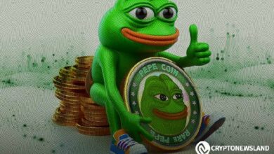 "حوت يشتري 1.082 تريليون رمز PEPE وسط توحيد السوق - اكتشف التفاصيل الآن!"