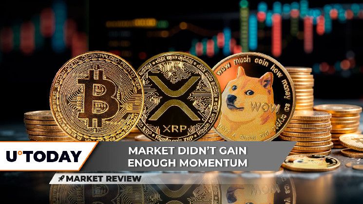 "هل يشير تقاطع الموت الصغير لـ Bitcoin (BTC) إلى انهيار؟ اختراق XRP الرئيسي يتبين أنه خدعة.. ودوجكوين (DOGE) هو العملة الوحيدة التي تجنبت المصير!"