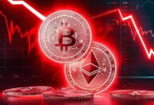 "Bitcoin و Ethereum و XRP تهوي إلى أدنى مستوياتها الأسبوعية مع تجاوز عمليات التصفية 450 مليون دولار – اكتشف التفاصيل الآن!"